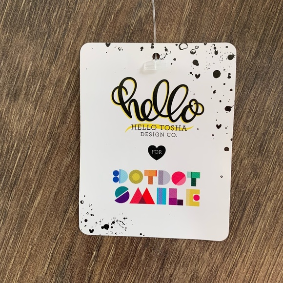 NWT Dot Dot Smile  Artist Collaboration T-Shirt with Artist, Pink, Size 2T - Picture 4 of 6